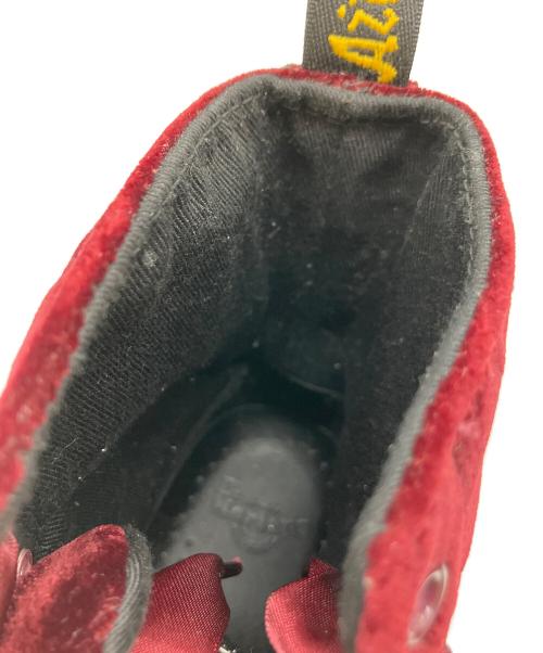 Dr.Martens（ドクターマーチン）Dr.Martens (ドクターマーチン) PASCAL VELVET レッド サイズ:UK4の古着・服飾アイテム