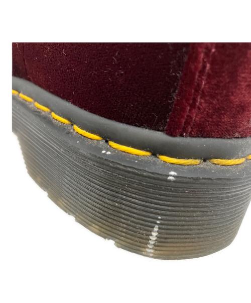 Dr.Martens（ドクターマーチン）Dr.Martens (ドクターマーチン) PASCAL VELVET レッド サイズ:UK4の古着・服飾アイテム