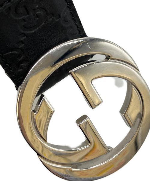 GUCCI（グッチ）GUCCI (グッチ) インターロッキングGバックルベルト ブラック サイズ:85/34の古着・服飾アイテム