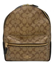 COACH（コーチ）の古着「リュック」｜ベージュ×ブラック
