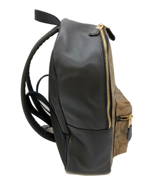 COACH（コーチ）COACH (コーチ) リュック ベージュ×ブラックの古着・服飾アイテム