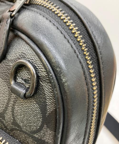 COACH（コーチ）COACH (コーチ) ボディーバッグ グレー×ブラックの古着・服飾アイテム