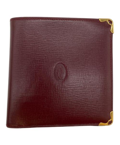 Cartier（カルティエ）Cartier (カルティエ) 2つ折り財布 ワインレッドの古着・服飾アイテム