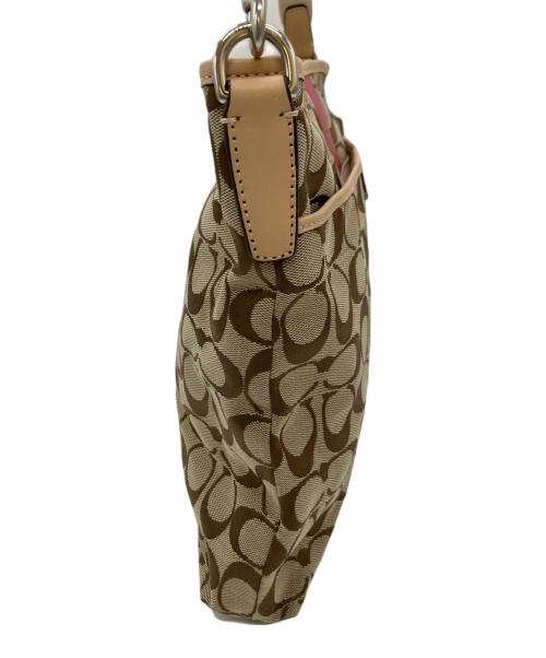 COACH（コーチ）COACH (コーチ) ショルダーバッグ ベージュ×ピンクの古着・服飾アイテム
