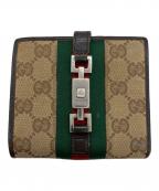 GUCCIグッチ）の古着「2つ折り財布」｜ブラウン