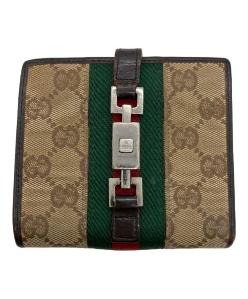 GUCCI（グッチ）GUCCI (グッチ) 2つ折り財布 ブラウンの古着・服飾アイテム