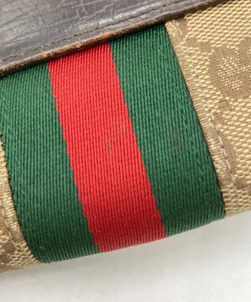 GUCCI（グッチ）GUCCI (グッチ) 2つ折り財布 ブラウンの古着・服飾アイテム