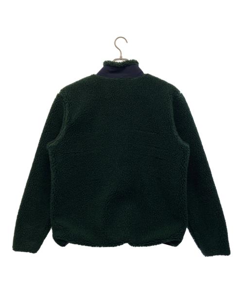 Eddie Bauer（エディーバウアー）Eddie Bauer (エディーバウアー) ボアジャケット グリーン×ネイビー サイズ:Mの古着・服飾アイテム
