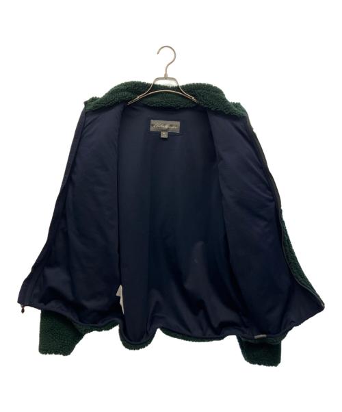 Eddie Bauer（エディーバウアー）Eddie Bauer (エディーバウアー) ボアジャケット グリーン×ネイビー サイズ:Mの古着・服飾アイテム
