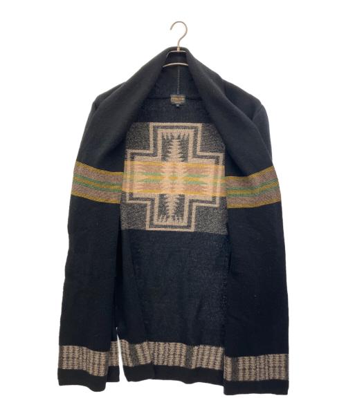 PENDLETON（ペンドルトン）PENDLETON (ペンドルトン) B:MING by BEAMS (ビーミングバイビームス) 厚手カーディガン ブラック×ベージュ サイズ:Freeの古着・服飾アイテム