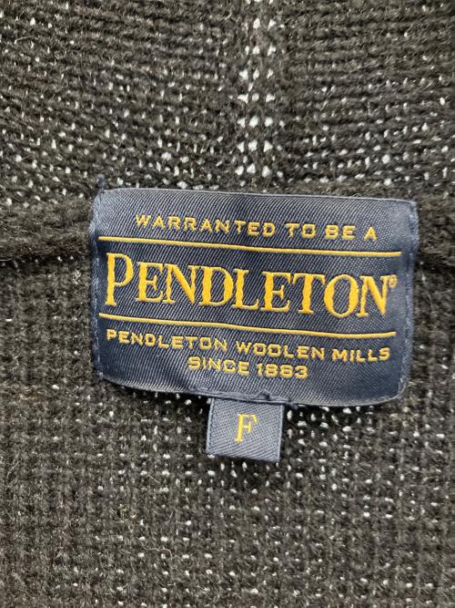 PENDLETON（ペンドルトン）PENDLETON (ペンドルトン) B:MING by BEAMS (ビーミングバイビームス) 厚手カーディガン ブラック×ベージュ サイズ:Freeの古着・服飾アイテム