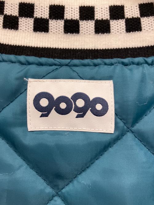 9090（9090）9090 (9090) スタジャン ブルー×ホワイト サイズ:XLの古着・服飾アイテム