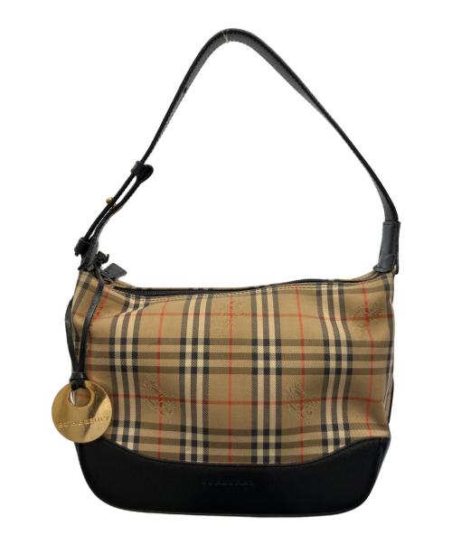 BURBERRY（バーバリー）BURBERRY (バーバリー) ワンショルダーバッグ ベージュ×ブラックの古着・服飾アイテム