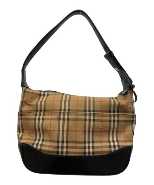 BURBERRY（バーバリー）BURBERRY (バーバリー) ワンショルダーバッグ ベージュ×ブラックの古着・服飾アイテム