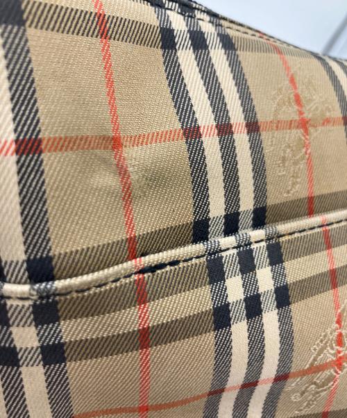 BURBERRY（バーバリー）BURBERRY (バーバリー) ワンショルダーバッグ ベージュ×ブラックの古着・服飾アイテム