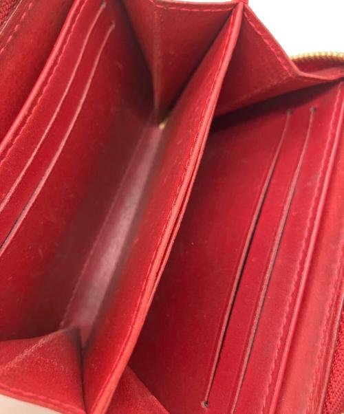 LOUIS VUITTON（ルイ ヴィトン）LOUIS VUITTON (ルイ ヴィトン) ラウンドファスナー財布 レッドの古着・服飾アイテム