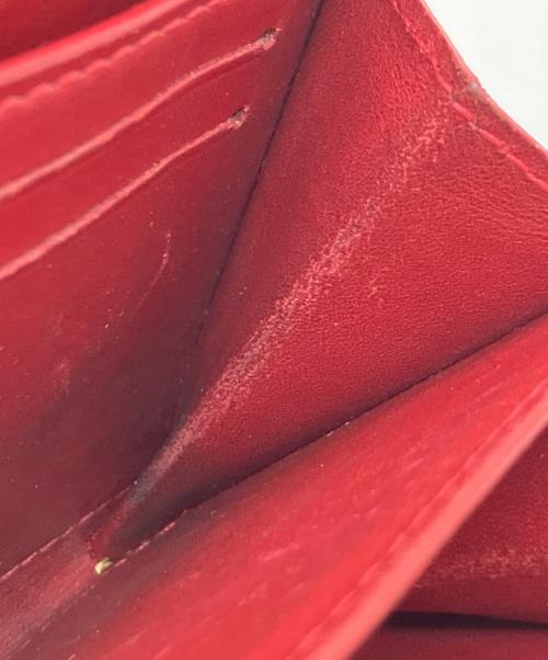 LOUIS VUITTON（ルイ ヴィトン）LOUIS VUITTON (ルイ ヴィトン) ラウンドファスナー財布 レッドの古着・服飾アイテム