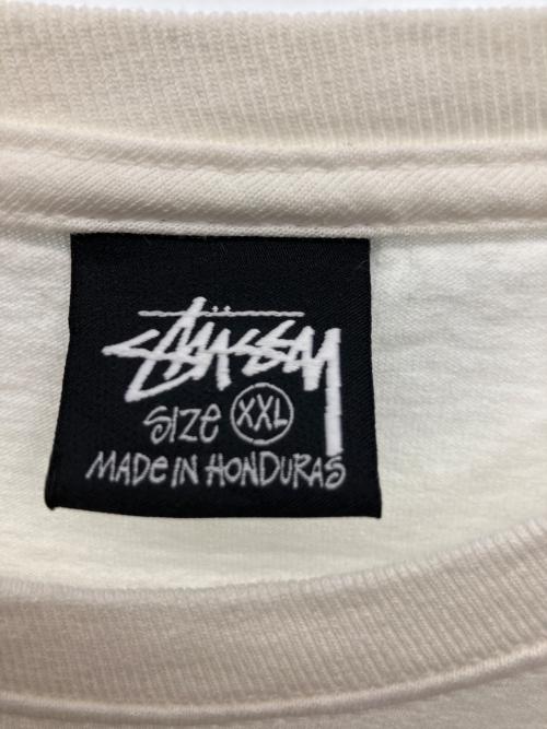 stussy（ステューシー）stussy (ステューシー) プリントTシャツ ホワイト サイズ:XXLの古着・服飾アイテム