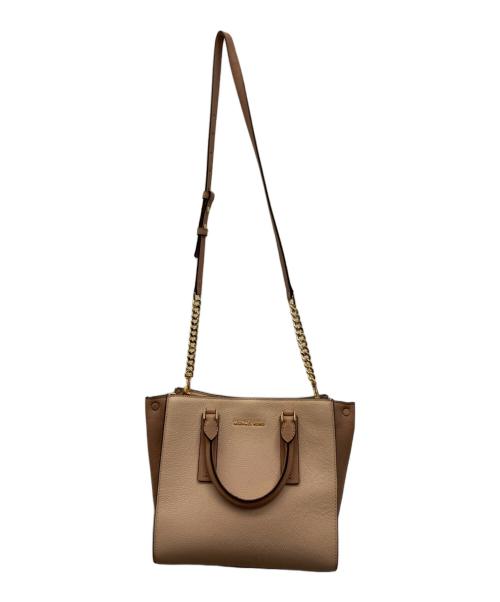 MICHAEL KORS（マイケルコース）MICHAEL KORS (マイケルコース) 2WAYショルダーバッグ ピンクの古着・服飾アイテム