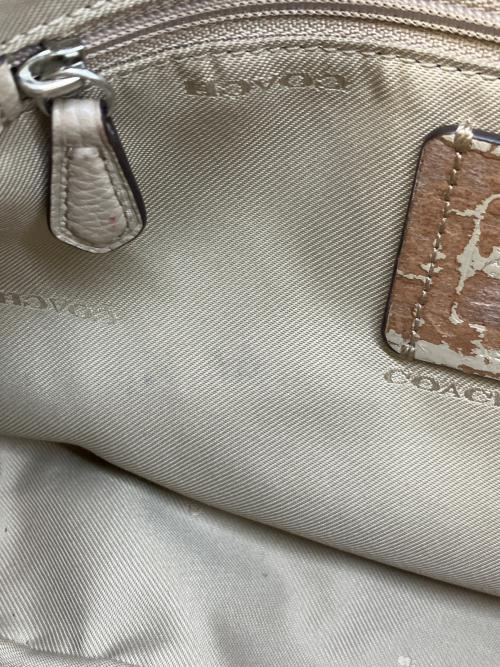 COACH（コーチ）COACH (コーチ) ショルダーバッグ ベージュの古着・服飾アイテム
