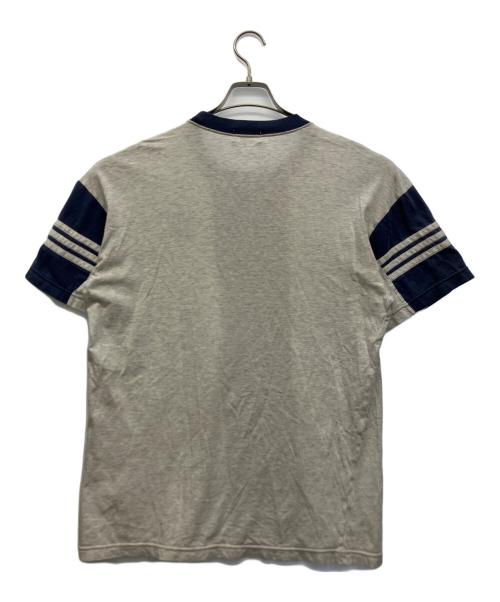 adidas Originals（アディダスオリジナル）adidas originals (アディダスオリジナル) 半袖カットソー グレー×ネイビー サイズ:Lの古着・服飾アイテム