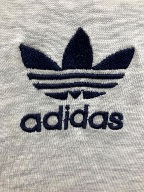 adidas Originals（アディダスオリジナル）adidas originals (アディダスオリジナル) 半袖カットソー グレー×ネイビー サイズ:Lの古着・服飾アイテム