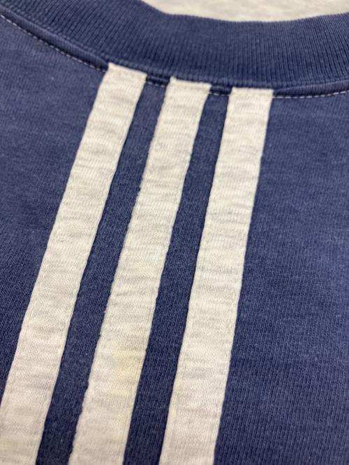 adidas Originals（アディダスオリジナル）adidas originals (アディダスオリジナル) 半袖カットソー グレー×ネイビー サイズ:Lの古着・服飾アイテム