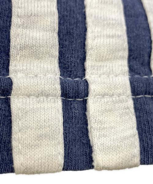 adidas Originals（アディダスオリジナル）adidas originals (アディダスオリジナル) 半袖カットソー グレー×ネイビー サイズ:Lの古着・服飾アイテム