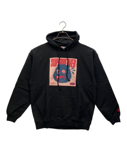 SUPER BEAVER（SUPER BEAVER）SUPER BEAVER (SUPER BEAVER) プルオーバーパーカー ブラック サイズ:Lの古着・服飾アイテム