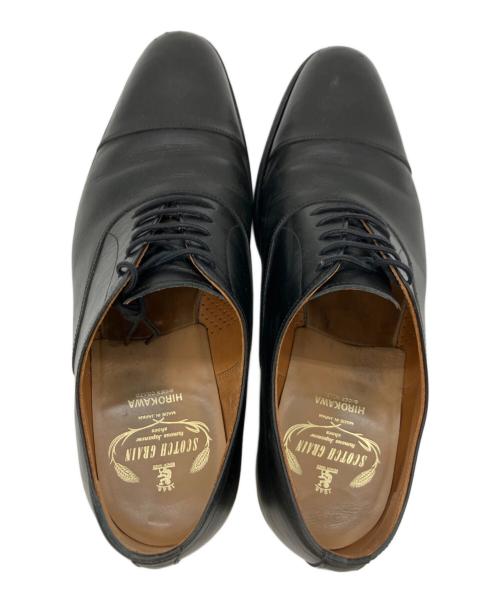 SCOTCH GRAIN（スコッチグレイン）SCOTCH GRAIN (スコッチグレイン) ストレートチップシューズ ブラック サイズ:24 1/2の古着・服飾アイテム