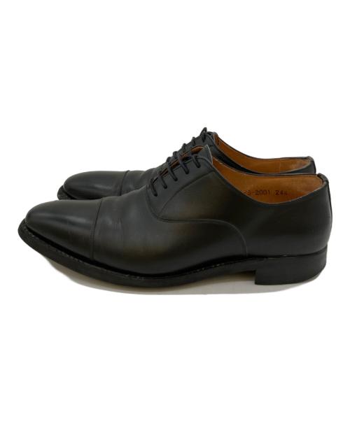 SCOTCH GRAIN（スコッチグレイン）SCOTCH GRAIN (スコッチグレイン) ストレートチップシューズ ブラック サイズ:24　1/2の古着・服飾アイテム