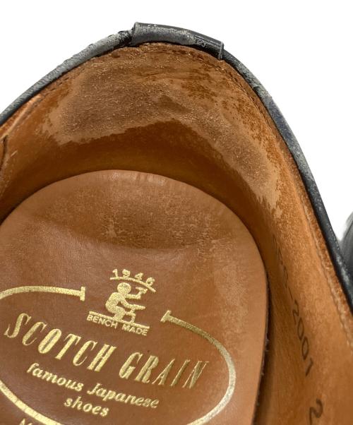 SCOTCH GRAIN（スコッチグレイン）SCOTCH GRAIN (スコッチグレイン) ストレートチップシューズ ブラック サイズ:24　1/2の古着・服飾アイテム