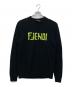 FENDI（フェンディ）の古着「ロゴカシミヤニット」｜ブラック