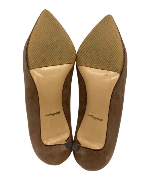 Salvatore Ferragamo（サルヴァトーレ フェラガモ）Salvatore Ferragamo (サルヴァトーレ フェラガモ) ハイヒールパンプス ブラウン サイズ:5の古着・服飾アイテム