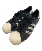 adidas×HUMAN MADEアディダス×ヒューマンメイド）の古着「SUPERSTAR 80s」｜ホワイト×ブラック