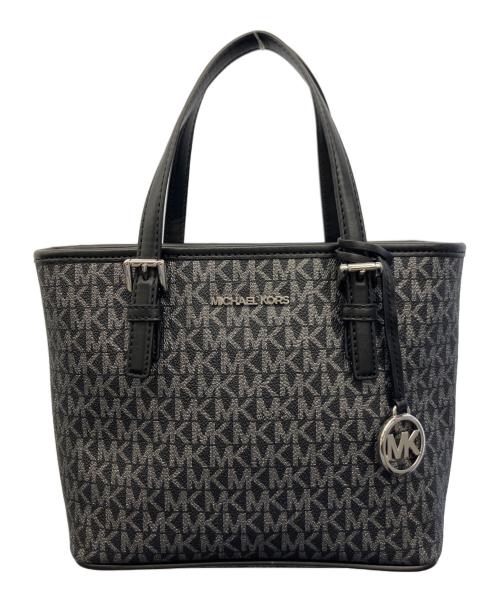 MICHAEL KORS（マイケルコース）MICHAEL KORS (マイケルコース) 2WAYショルダーバッグ ブラック×グレーの古着・服飾アイテム