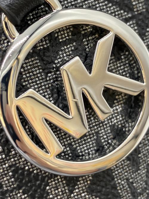 MICHAEL KORS（マイケルコース）MICHAEL KORS (マイケルコース) 2WAYショルダーバッグ ブラック×グレーの古着・服飾アイテム