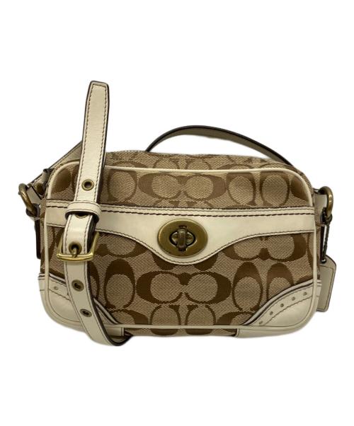 COACH（コーチ）COACH (コーチ) ショルダーバッグ ベージュの古着・服飾アイテム