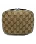 GUCCI（グッチ）の古着「コスメポーチ」｜ベージュ×ブルー