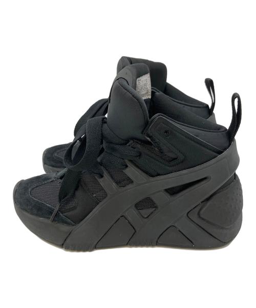 Onitsuka Tiger（オニツカタイガー）Onitsuka Tiger (オニツカタイガー) BIG LOGO TRAINER PUFFED ブラック サイズ:US4の古着・服飾アイテム