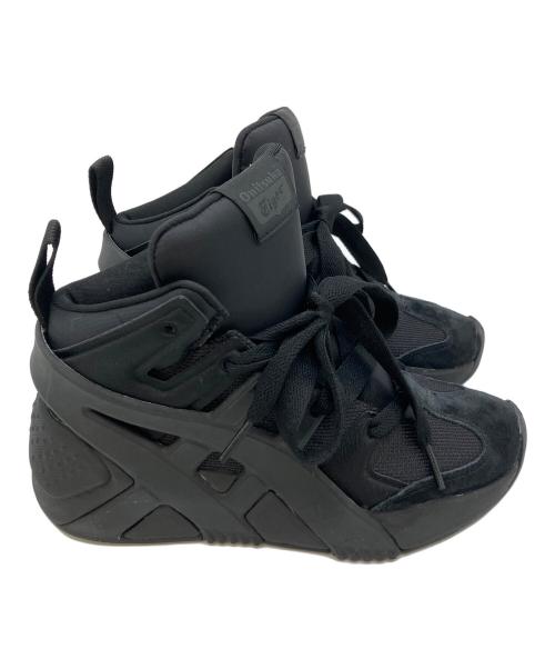Onitsuka Tiger（オニツカタイガー）Onitsuka Tiger (オニツカタイガー) BIG LOGO TRAINER PUFFED ブラック サイズ:US4の古着・服飾アイテム