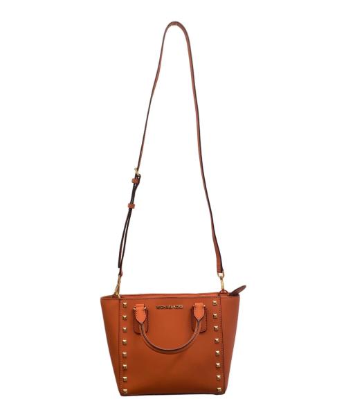 MICHAEL KORS（マイケルコース）MICHAEL KORS (マイケルコース) 2WAYショルダーバッグ オレンジの古着・服飾アイテム