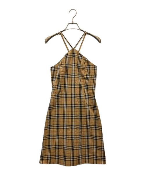 Burberry's（バーバリーズ）Burberry's (バーバリーズ) キャミソールワンピース ベージュ サイズ:38の古着・服飾アイテム