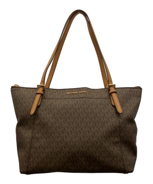 MICHAEL KORS（マイケルコース）MICHAEL KORS (マイケルコース) トートバッグ ブラウンの古着・服飾アイテム