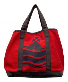 Vivienne Westwood（ヴィヴィアンウエストウッド）の古着「トートバッグ」｜レッド×ネイビー