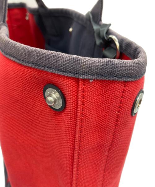 Vivienne Westwood（ヴィヴィアンウエストウッド）Vivienne Westwood (ヴィヴィアンウエストウッド) トートバッグ レッド×ネイビーの古着・服飾アイテム