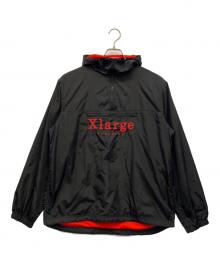 X-LARGE（エクストララージ）の古着「ナイロンジャケット」｜ブラック×レッド