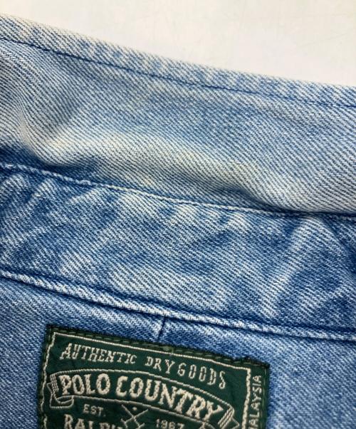 POLO COUNTRY（ポロカントリー）POLO COUNTRY (ポロカントリー) デニムシャツ インディゴ サイズ:Mの古着・服飾アイテム