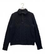 POLO BY RALPH LAURENポロ バイ ラルフローレン）の古着「ケーブルニット」｜ネイビー