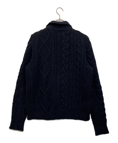 POLO BY RALPH LAUREN（ポロ バイ ラルフローレン）POLO by RALPH LAUREN (ポロ バイ ラルフローレン) ケーブルニット ネイビー サイズ:Mの古着・服飾アイテム
